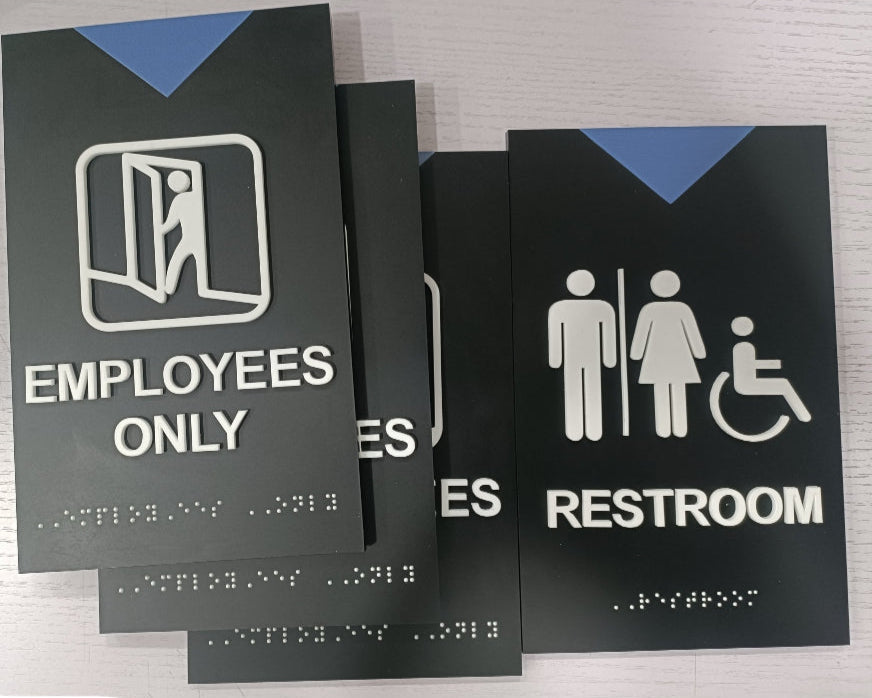 BRAIILE SIGNAGE ACRYLIC RAISE TACTILE LETTERS