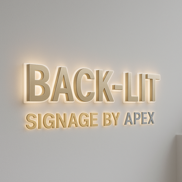 3D Back-Lit Signage Stainless Steel Acrylic LED Lighted Sign