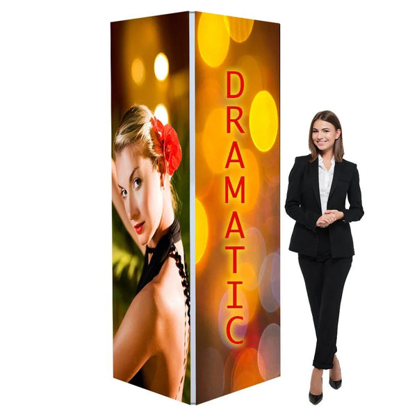 Big Sky Backlit Tower Display 3ft x 3ft x 8ft Tall - Apex Signages - Signage Singapore