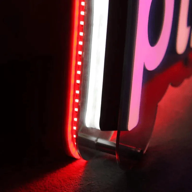 Bright & Eye-Catching Infinity Mirror LED Acrylic Letters (Multiple Sizes Available) - Apex Signages - Signage Singapore
