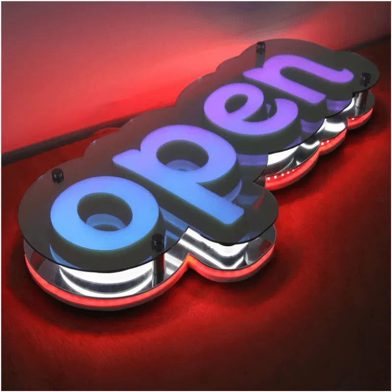 Bright & Eye-Catching Infinity Mirror LED Acrylic Letters (Multiple Sizes Available) - Apex Signages - Signage Singapore
