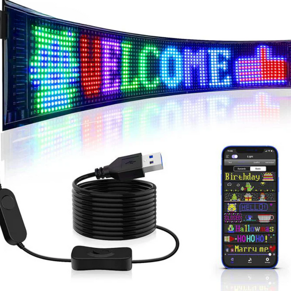 DIY Animation Text And Pattern Matrix Display RGB LED Flexible Screen Panel - Apex Signages - Signage Singapore