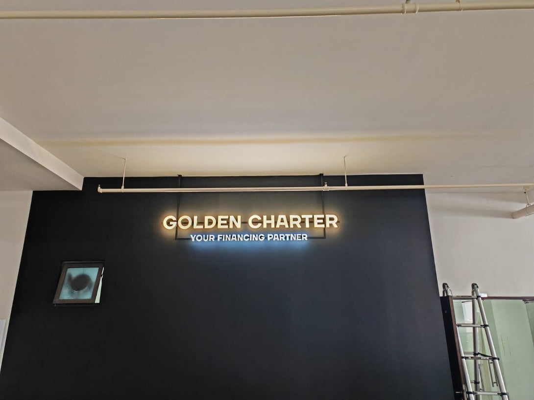 Frontlit/Backlit Acrylic Stainless Steel 3D Signage - Apex Signages - Signage Singapore