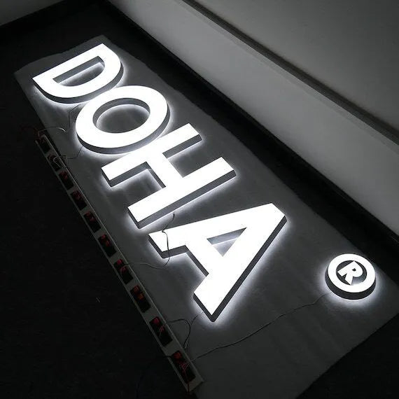 Frontlit/Backlit LED Acrylic Signage - Apex Signages - Signage Singapore
