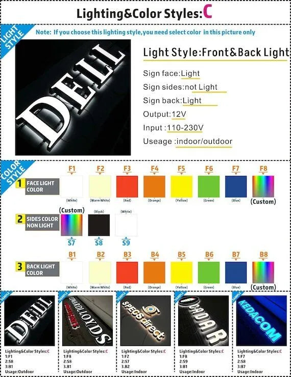 Frontlit/Backlit LED Acrylic Signage - Apex Signages - Signage Singapore