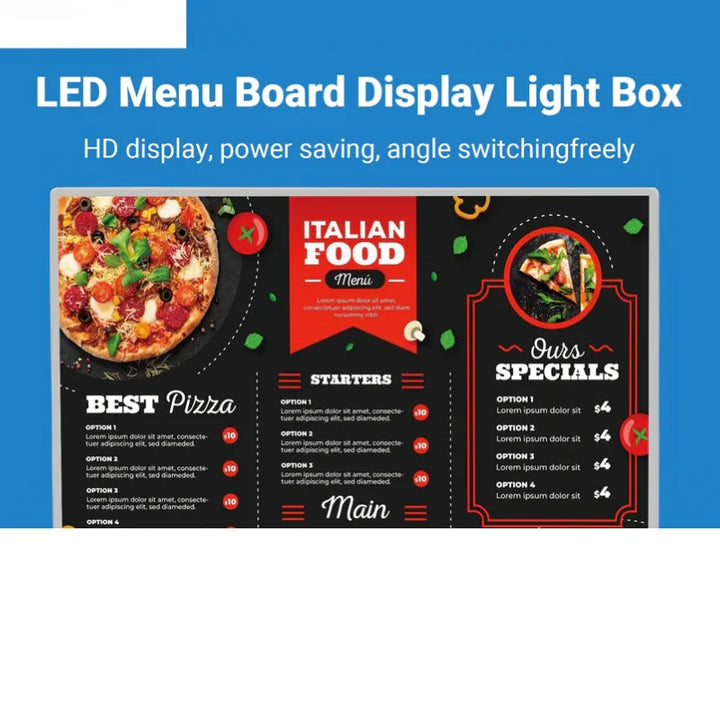 Indoor Use Only – LED Menu Board Display Light Box Sign for Bar Restaurant Drinks-shop - Apex Signages - Signage Singapore