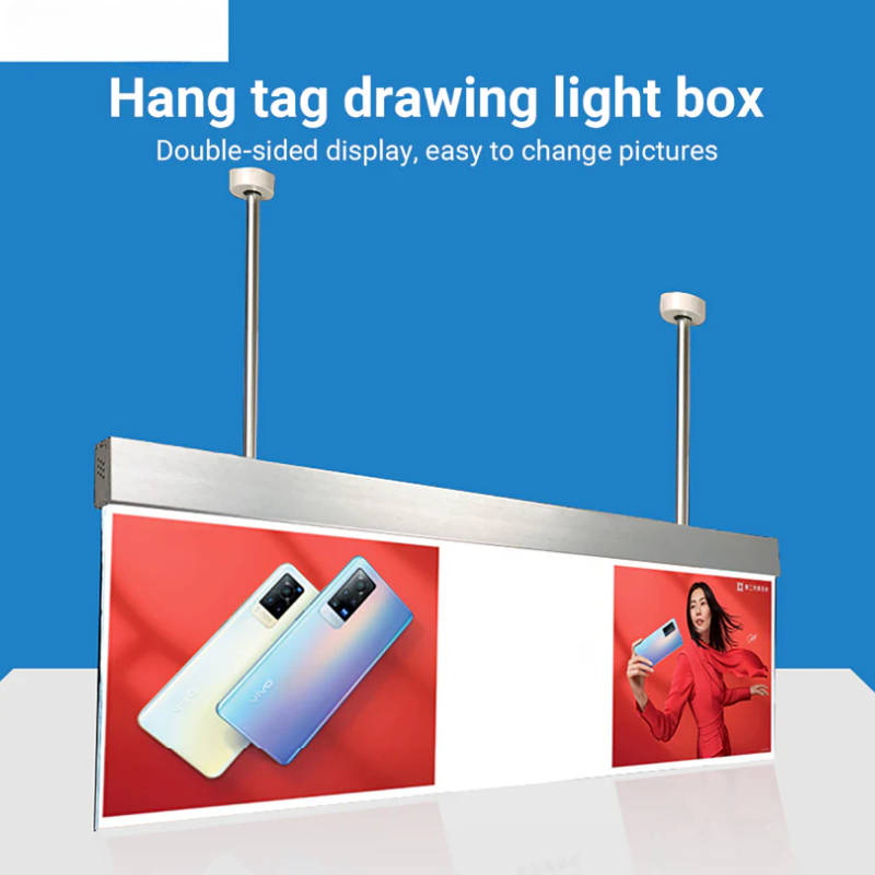 Indoor Use Only – Top-hanging Poster Changeable Double Side Advertising Light Box Sign - Apex Signages - Signage Singapore