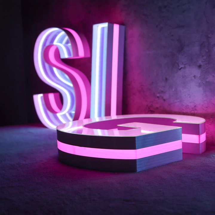 Infinity Mirror LED Track Channel Letters (Letters & Numbers Available) - Apex Signages - Signage Singapore