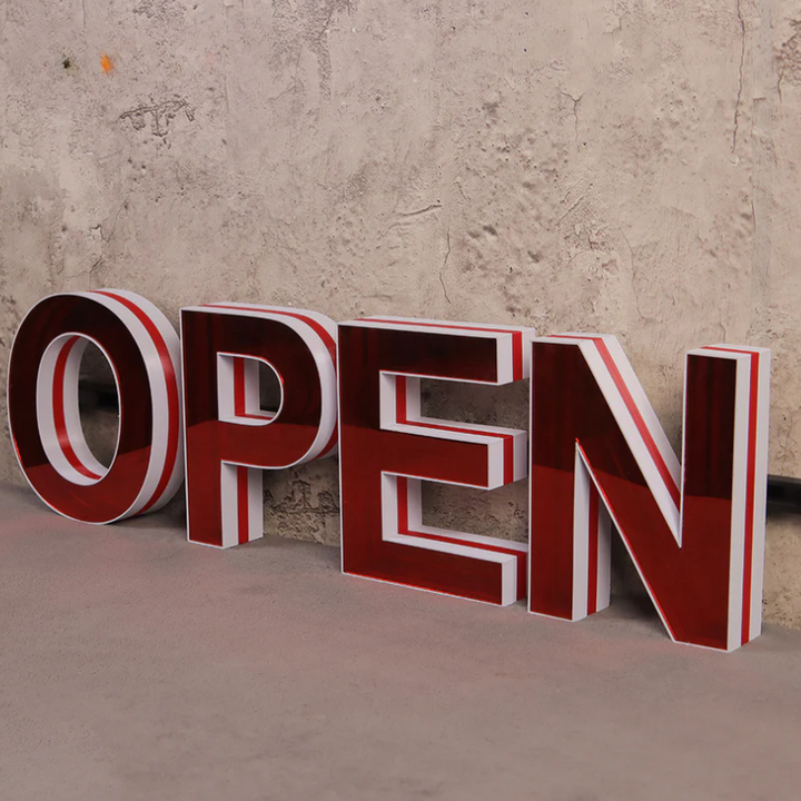 Infinity Mirror LED Track Channel Letters (Letters & Numbers Available) - Apex Signages - Signage Singapore