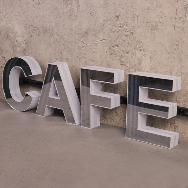 Infinity Mirror LED Track Channel Letters (Letters & Numbers Available) - Apex Signages - Signage Singapore