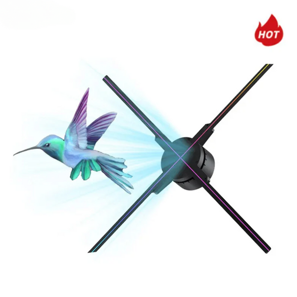 Innovative iOS Android PC APP WIFI Control Advertising Display Machine 3D Hologram LED Fan - Apex Signages - Signage Singapore