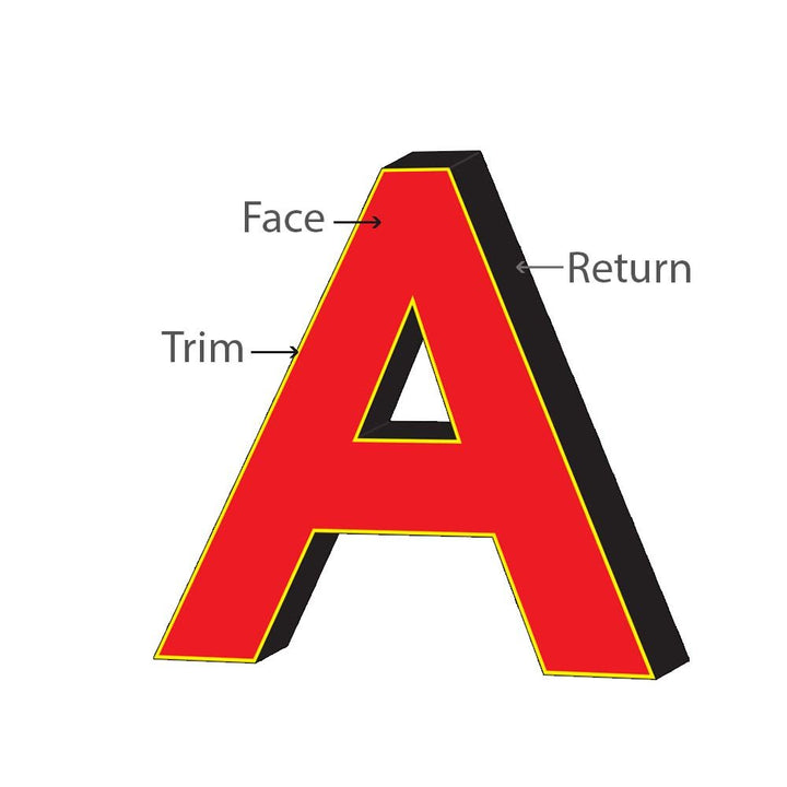 LED Channel Letter Sign, 6 Letters 12 to 36-inch Tall - Apex Signages - Signage Singapore