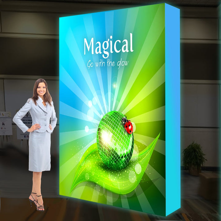Lumiere Backlit Pop Up Display 5ft X 7.5ft with SEG Graphics - Apex Signages - Signage Singapore