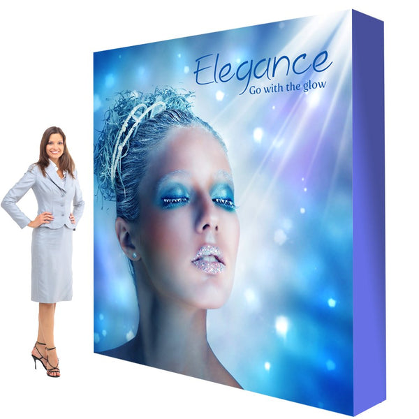 Lumiere Backlit Pop Up Tower Display 7.5ft X 7.5ft – SEG - Apex Signages - Signage Singapore