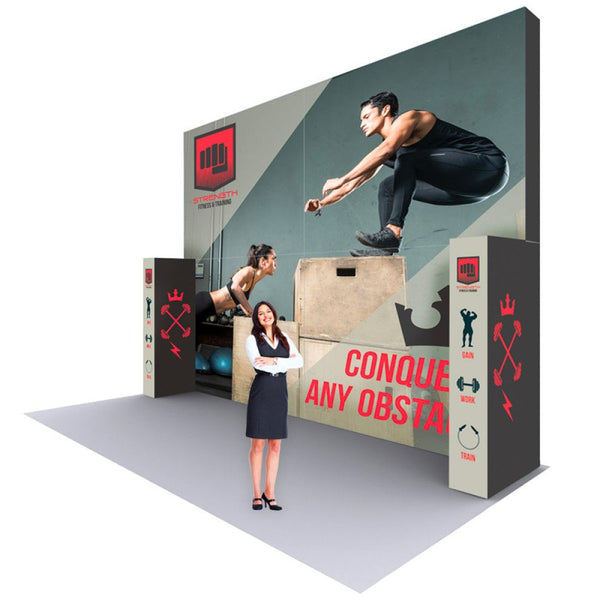 Lumiere Light Wall 20’w x 15’h Popup Display Kit F – Backlit - Apex Signages - Signage Singapore