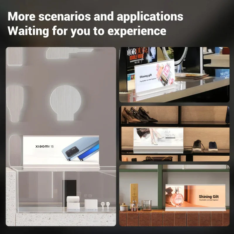 Box Sign Changeable Table-standing Double Side Poster Changeable Menu Board Display Light