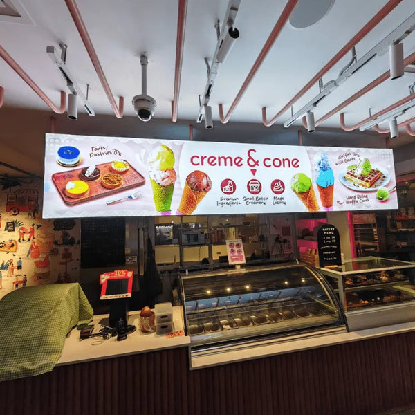 Ultra Thin Acrylic Lightbox With Aluminum Bracket - Apex Signages - Signage Singapore